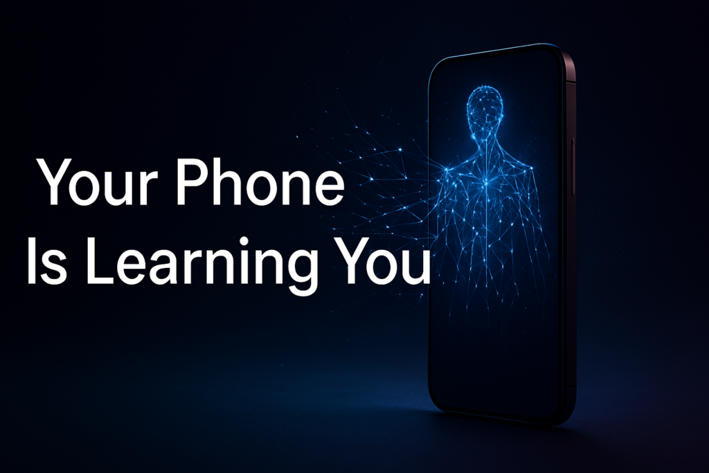 smartphone digital personality AI concept illustration 2026